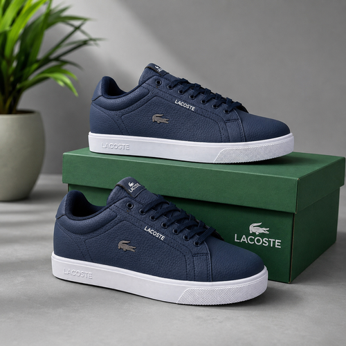 Baskets Lacoste Homme – Bleu Marine | Élégance & Confort Quotidien