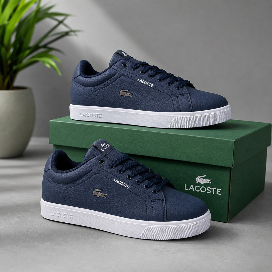 Baskets Lacoste Homme – Bleu Marine | Élégance & Confort Quotidien