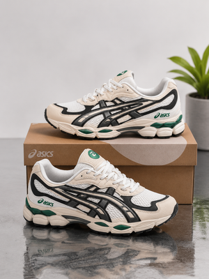ASICS GEL-NYC Blanc/Noir/Vert – Sneakers Lifestyle Premium