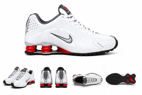 Nike Shox TL Blanc/Gris/Rouge