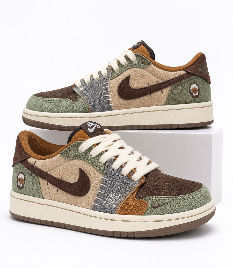 Nike SB x Air Jordan 1 Low “Zion” – Édition Patchwork Premium
