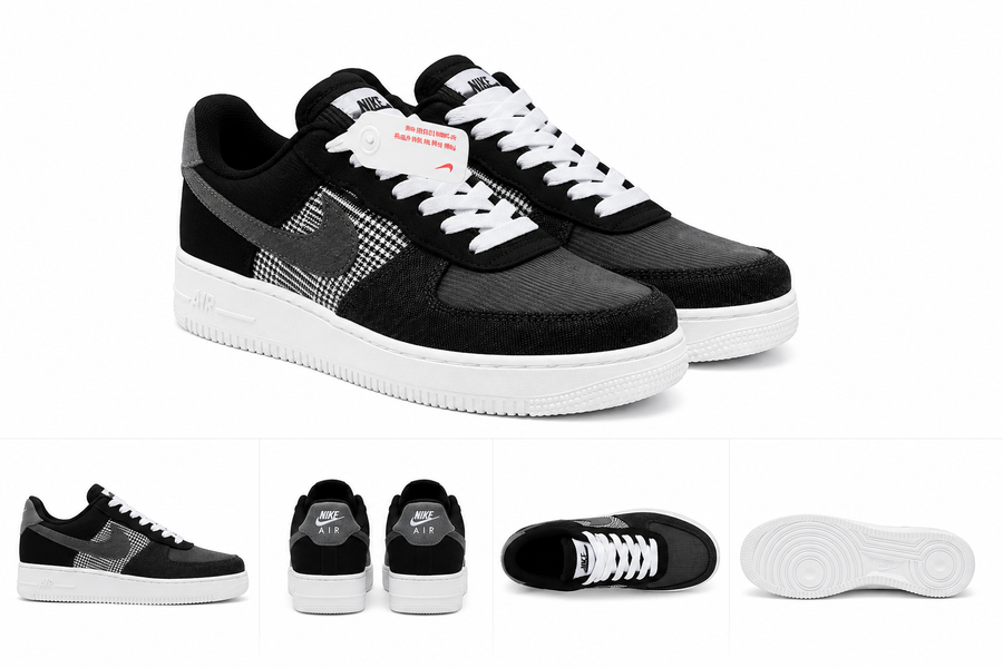 Nike Air Force 1 Noir/Gris