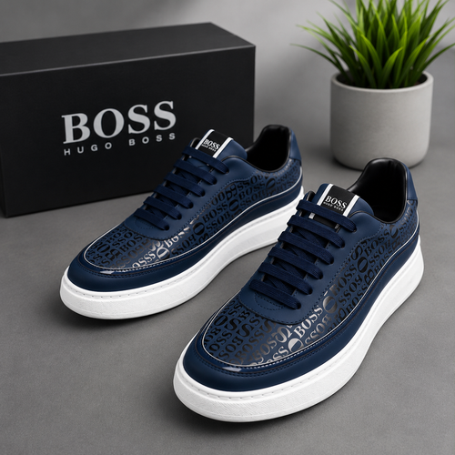 BOSS Hugo Boss Sneakers Signature – Bleu Marine Premium