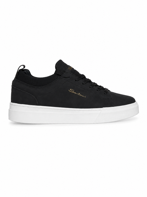 Santoni Sneakers Premium Noires – Élégance & Confort