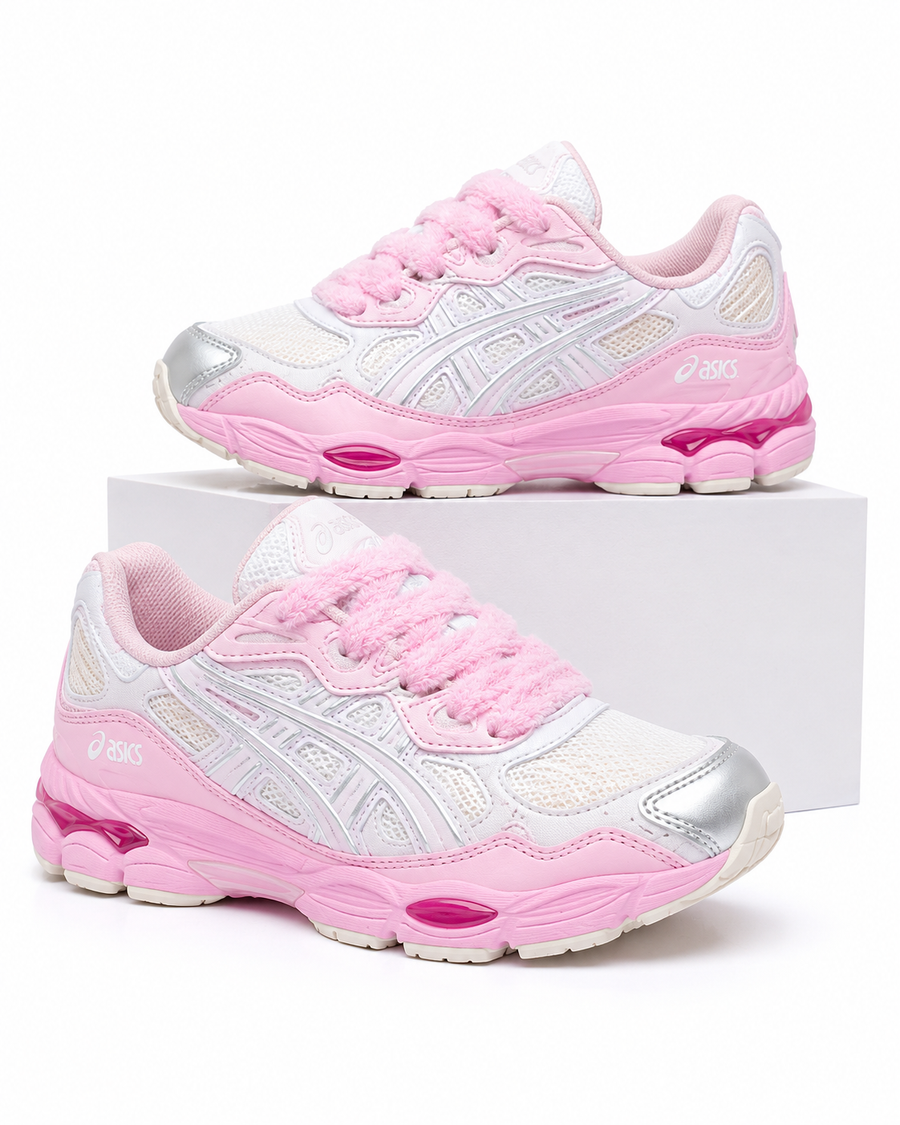 ASICS GEL-NYC Rose & Blanc – Élégance, Confort et Performance