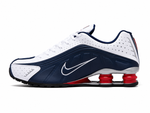 Nike Shox R4 Blanc/Bleu Marine/Rouge