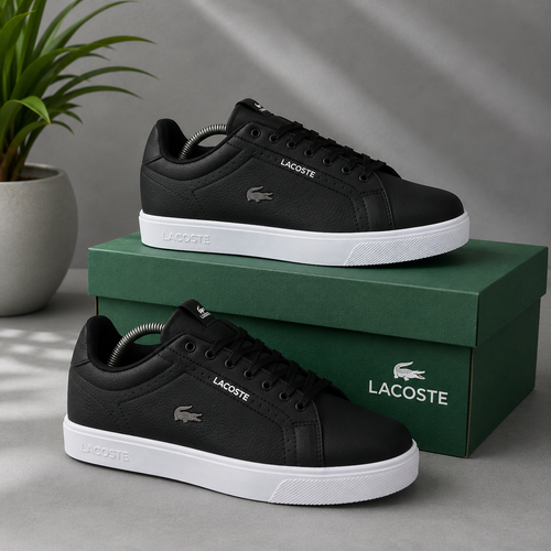 Baskets Lacoste Homme Noires – Style Élégant & Confort Premium