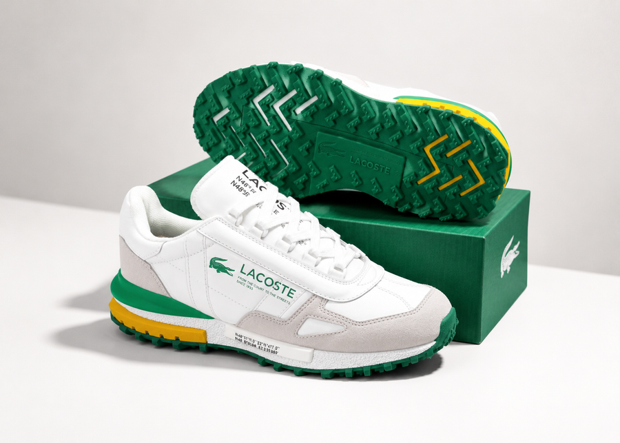 Lacoste L003 Neo – Blanc / Vert / Jaune