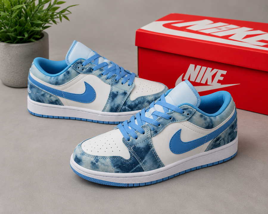 Nike Air Jordan 1 Low Denim Blue – Édition Premium
