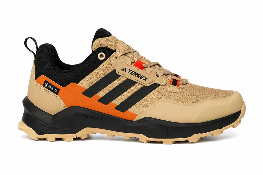 Adidas Terrex Gore-Tex Homme – Chaussures de Randonnée Imperméables Beige/Noir/Orange
